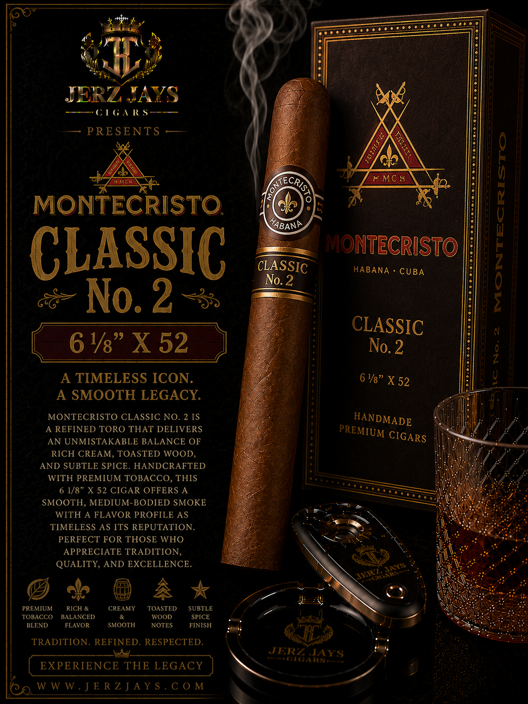 Montecristo Classic No. 2 6"1/8 * 52