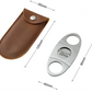 Cigar Cutter Guillotine with Leather Pouch Perfect Clippers Accessory