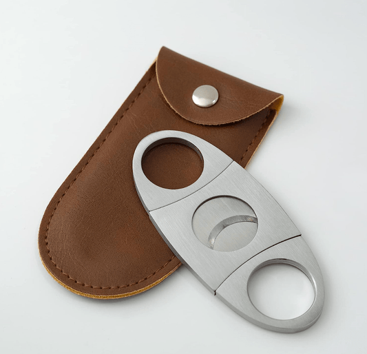 Cigar Cutter Guillotine with Leather Pouch Perfect Clippers Accessory - Jer - Z Jay's Cigars