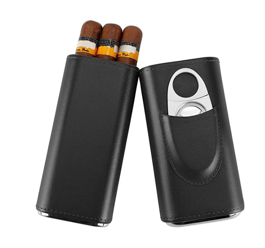 3 Finger Portable Cigar Humidor case - Jer - Z Jay's Cigars