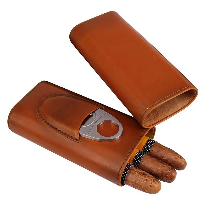 3 Finger Portable Cigar Humidor case - Jer - Z Jay's Cigars