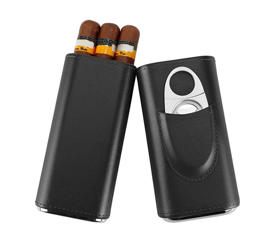 3 Finger Portable Cigar Humidor case