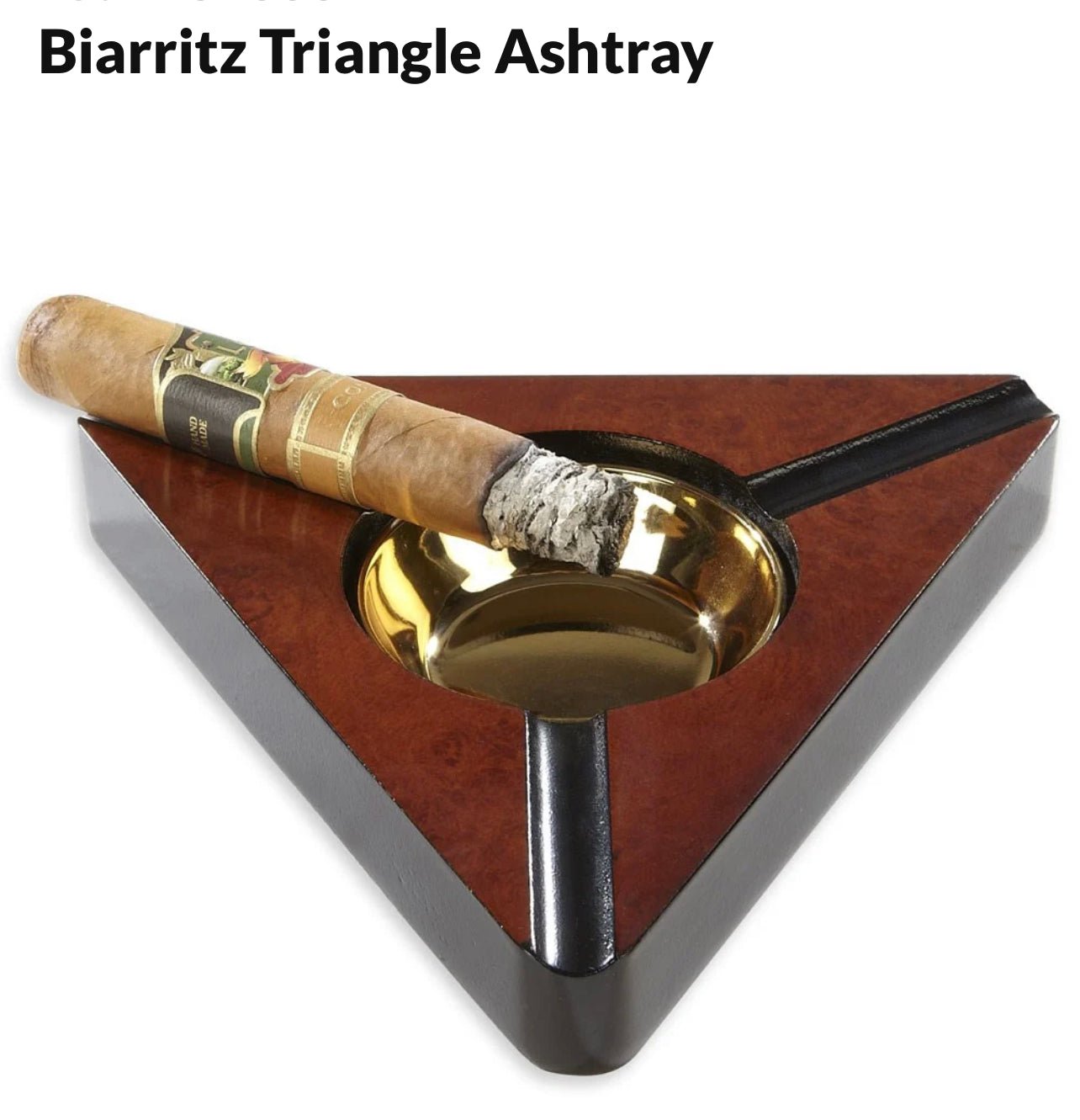 Biarritz Triangle Ashtray - Jer - Z Jay's Cigars